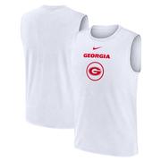 Georgia Nike Courtside Dri-Fit Practice Sleeveless Tee